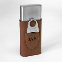 Load image into Gallery viewer, Engraved Leatherette Cigar Case
