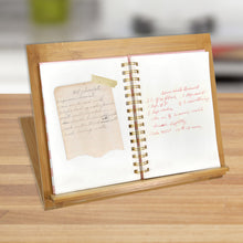 Load image into Gallery viewer, Non-Personalized Bamboo Cookbook &amp; Tablet Stand
