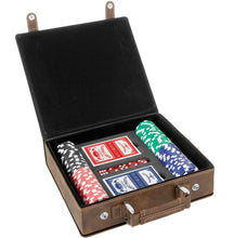 Load image into Gallery viewer, Leatherette Poker Set
