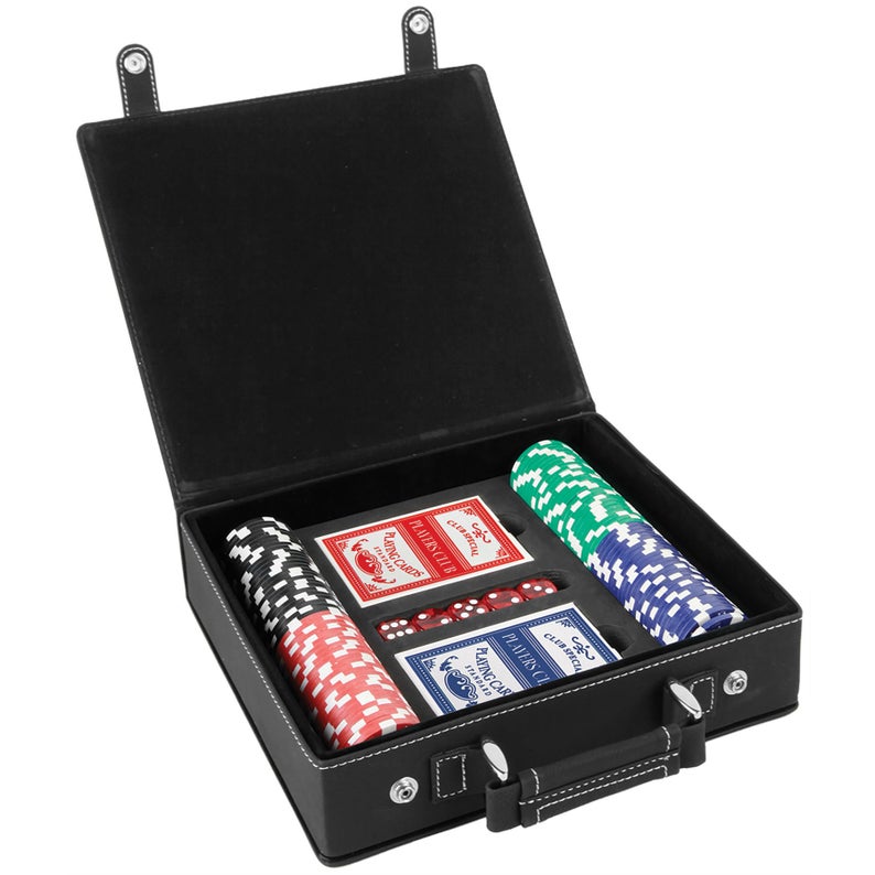 Leatherette Poker Set