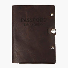 Load image into Gallery viewer, Hand Made and Hand Cut Genuine Leather Passport Holder
