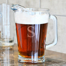 Load image into Gallery viewer, Personalized Initial Glass Pitcher
