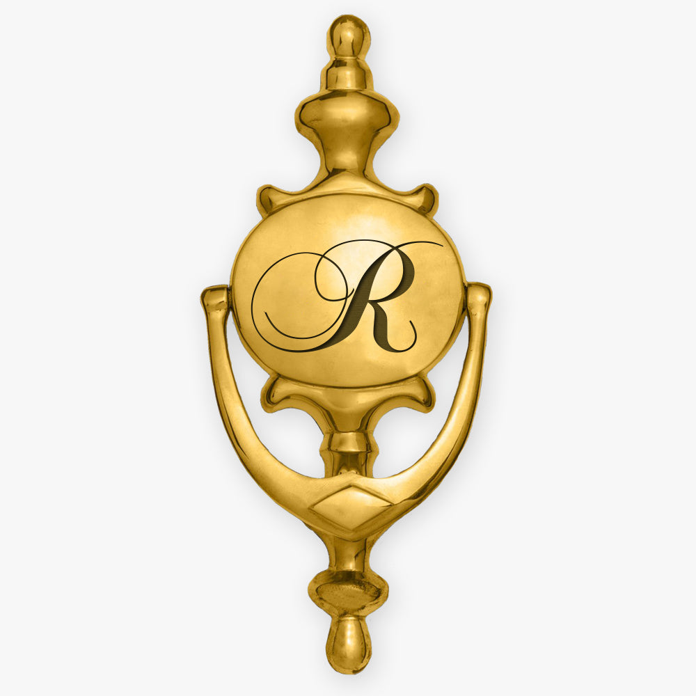 Personalized Initial Brass Door Knocker