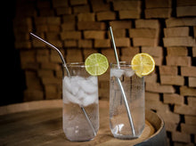Load image into Gallery viewer, Reusable Custom Stainless Steel Drinking Straws
