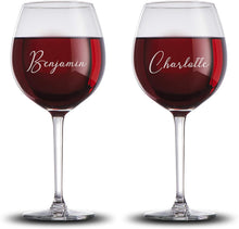 Load image into Gallery viewer, Set of Personalized Wine Glass
